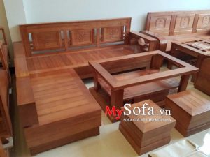 ghế sofa gỗ tự nhiên, sofa gỗ hiện đại