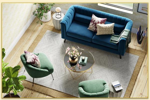 Hình ảnh Bài trí ghế sofa văng 2 chỗ trong phòng khách Softop-1199