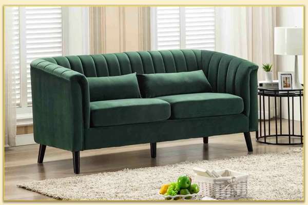 Hình ảnh Ghế sofa văng nỉ đẹp màu xanh Softop-1199