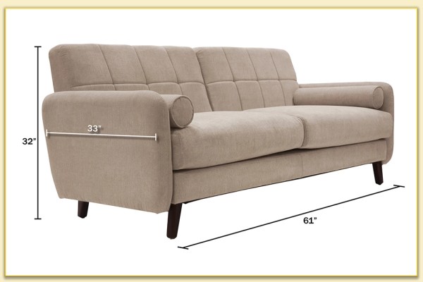 Hình ảnh Kích thước chi tiết ghế sofa văng đôi Softop-1313