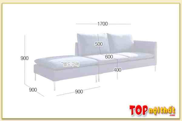 Hình ảnh Kích thước sofa văng 2 chỗ đẹp SofTop-0975