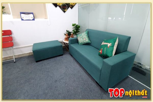 Hình ảnh Mẫu sofa văng bọc nỉ đẹp kích thước nhỏ xinh xắn SofTop-0577