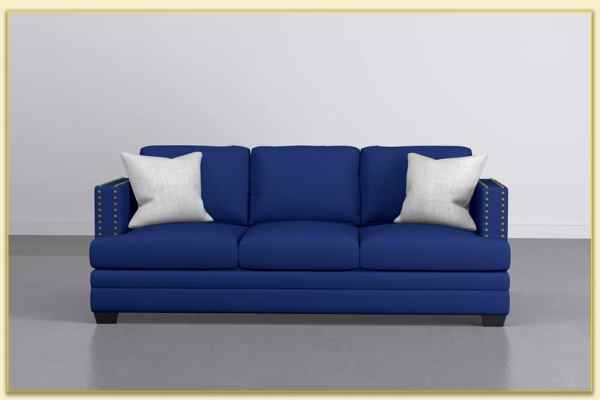 Hình ảnh Sofa văng 3 chỗ màu xanh coban Softop-1348