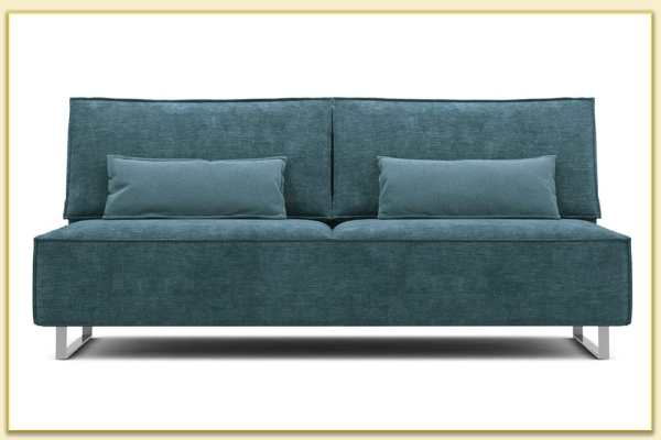 Hình ảnh Sofa văng nỉ không tay vịn màu xanh Softop-1163