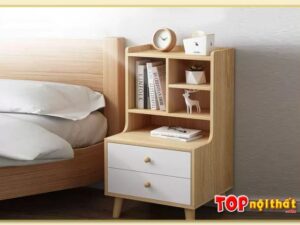 Hình ảnh Tủ gỗ đầu giường veneer hiện đại đẹp TDGTop-0017