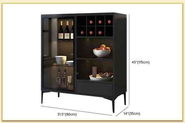 Hình ảnh Kích thước tủ đựng rượu theo cặp thay đổi theo yêu cầu TRTop-0065