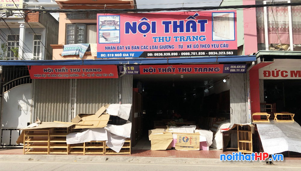 Cửa hàng nội thất Thu Trang ở 519 Ngô Gia Tự, Hải Phòng